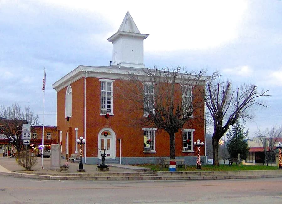 The Clay County Courthouse in Celina, Clay County, Tennessee