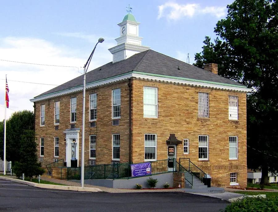 Pickett County Courthouse in Byrdstown, Pickett County, Tennessee